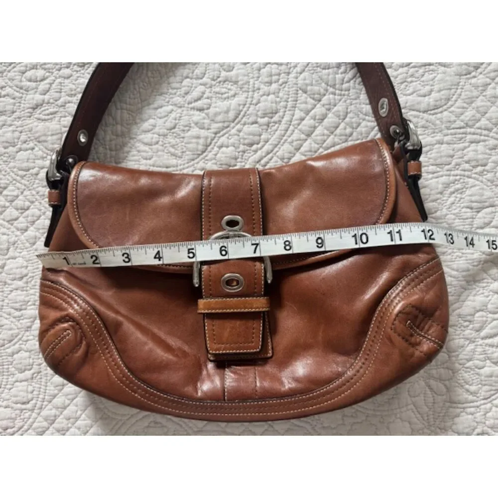 Coach F10910 Vintage Soho Y2K Brown Leather Buckle Shoulder Bag - Picture 10 of 10